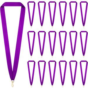 30 Pieces Award Ribbon Medal Ribbons Neck Ribbons for Medals Flat Medal Lanyards Ribbon Lanyard with Snap Clips for Competitions Sports Meeting Party Student Awards