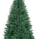Artificial Christmas Tree 180 Cm 1355 PVC Branches Foldable Metal Stand with Hinges Quick Installation Green