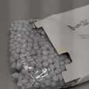 Shappy 1000 Pcs Christmas Pom Poms for Crafts Bulk 0.5 Inch Glitter Fuzzy Craft Pom Poms Arts and Crafts Balls for Hobby Supplies and Craft DIY Material Making Decorations(White)