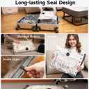 20 Pack Travel Vacuum Bags with Upgraded Rechargeable Pump, 4 Sizes Space Saver Vacuum Storage Bags for Luggage and Suitcase, Compression Bags for Packing, Vacuum Seal Bags for Clothing Travel