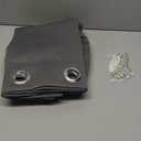 NICETOWN Gray Blackout Curtains for Bedroom 84 inches Long - Thermal Drapes Grommet Room Darkening Light Blocking Curtains Window Treatments for Living Room (2 Panels, W52 x L84, Grey)