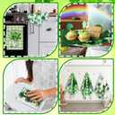 Honoson 6 Pcs St Patrick's Day Kitchen Towels St. Patrick's Day Dish Towels Shamrocks Gnomes Plaid Absorbent Bathroom Set Tea Cloth for Kitchen Home 16 x 24 Inches(Light Green,Vivid Style)