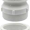1 1/4 to 1 1/2 Sink Drain Adapter, Universal Pipe Connector for Kitchen Bathroom Plumbing, Durable White PVC Fitting with Leak-Proof Design, Easy Installation Drainage Solution for Standard Sink Syste