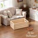 Veemoon 5pcs Small Crafts Wood Crates Basket, Miniature Dollhouse Christmas Furniture Decoration Accessories Paintable Mini Storage Box Rustic Display Wood Crates for Organizing Small Items (1.51")