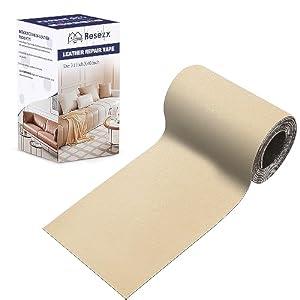 Leather Repair Patch Tape Kit, Self Adhesive Leather Repair for Furniture, Couch, Sofa, Car Seats, Office Chair, Vinyl Repair Kit.3.1inx60in