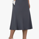 ANIVIVO Women's Midi Length Skorts Skirts with Pockets Modest Skirts 28" Long Knee Length Athletic Skorts, Size 3XL