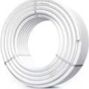 VEVOR PEX Pipe 3/4 Inch, 100 Feet Non-Oxygen Barrier PEX-A Flexible Pipe Tubing for Potable Water, for Hot/Cold Water & Easily Restore, Plumbing Applications with Free Cutter,White