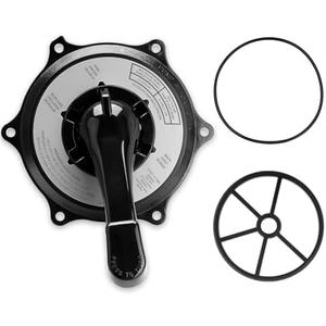 YEHERIT SPX0710XBA17 Key Cover and Handle Assembly with Gasket and O-Ring Compatible with Hayward SP0710, SP0710X, SP0711, SP0712 1-1/2" Vari-Flo Multiport Valves, Black
