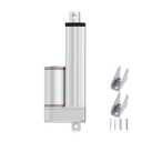 Stroke 250mm 9.84" 220 lbs High-Speed 0.47"/sec 12v Volt Electric Linear Motor Actuator with Mounting Brackets