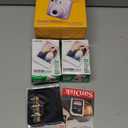 Fujifilm Instax Mini 12 Instant Camera Lilac Purple with Sandisk 32 GB USB Flash Drive + 40 Sheets Fujifilm Instax Mini Film Bundle, Sunshine Photo Microfiber Cleaning Cloth Included