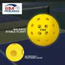Pickleball Balls,40 Hole Outdoor Balls, USA Pickleball Approved Pickle Ball for Tournament Play, Crack-Resistant, Aerodynamics, 4 /12Packs