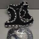 haapaw Dog Harness with Leash Set, No Pull Adjustable Reflective Step-in Puppy Harness with Thickened Padded Vest for Extra-Small/Small Medium Dogs (XL, Black)