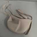 Women Luxury Shoulder Bag Adjustable Strap Fashion Crossbody Bag Solid Color Retro Satchel Bag Female Daily Commute Bag (Grey)