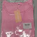 PLOKNRD Women Summer Dress Basic Tshirt Beach Sundress Casual Flowy Swing Short Sleeve Tunic, Pink-M