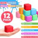 12 Pack Slow Rising Stress Cube, Dough Stress Balls Squishy Fidget Toys for Anxiety Relief, Soft Fidget Cube, Pull Stretch Squishy Toys for Classroom Prize, Party Favors for Kids Adults