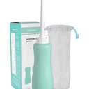 Hibbent Portable Bidet Sprayer and Travel Bidet with Hand Held Bottle for Personal Cleansing, Extended Nozzle Spray for Childbirth, Personal Hygiene, Outdoor, Camping with Travel Bag- 22oz/ Green