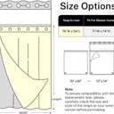 River Dream Plastic(PEVA) Snap in Shower Curtain Liner Replacement with Magnets Removable Liner (1, Plastic)