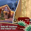 Christmas Lights, 100 Count Incandescent Bulb 50FT Fairy String Lights Set for Outdoor Indoor Christmas Decorations, ETL Certified