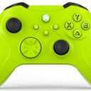 Dinosoo Wireless Controller for Xbox Series X/S/Xbox One, PC Steam Games, Dual Vibration TURBO Function 3.5mm Headphone Jack Macro Function Electric Volt - Upgrading with a PC before connecting to Xbox (Green)