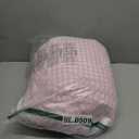 K MASANIJI Pink White Plaid Ruffle Sheets Queen Size 4-Piece Set, 300TC 100% Yarn Dyed Cotton Sheets 18 in Deep Pocket Classic Gingham Decorative Bedding (Pink/White Plaid, Queen)