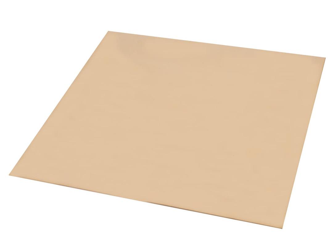1 Pcs C280 Brass Sheet, 11.8 Inch x 11.8 Inch x 0.032 Inch,20 Gauge(0.81mm) Thickness, No Scratches, Protective Film on Both Sides, Gold