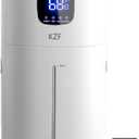 KZF 15L Humidifiers for Bedroom Large Room - 2000 Sq.ft Coverage, 72Hrs Runtime, Top Fill, 26dB Quiet, 3 Mist Levels & Diffuser, Auto Shut-Off, Ready for Baby Nursery and Plants