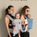 GROWNSY Baby Carrier Newborn to Toddler, Lightweight Ergonomic 7-44 lbs Newborn Carrier with Head Support, Easy to Wear Hands Free Infant Carrier for 0-36 Months, Denim Blue