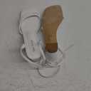 Shoe'N Tale Chunky Heels for Women Block Strappy Heeled Sandals Ankle Buckle Square Toe Comfortable Dressy Shoes 9.5