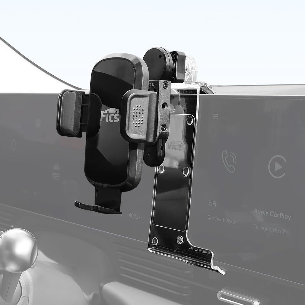 FICS Car Phone Holder for Hyundai IONIQ5 2022, 2023, 2024, 2025, 2026  Custom-Fit Mount for Seamless Display Integration, Interior Accessories for Navigation Use, Stable Driving View