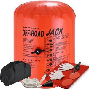 4 Ton Off-Road Exhaust Air Jack 8800lbs Lifting Capacity Inflatable Soft Jack 31.5-inch Height, Double Inflatable Systems, for SUV Car Truck Rescue 1000 Denier Nylon Material with Carrying Bag