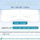 HDCAXKJ Corner Sectional Couch Cover Stretch L Shape Sofa Cover Thick Jacquard Sofa Slipcover Non Slip U Shaped Couch Cover for Sectional Sofa Pets Living Room Furniture Protector (Ivory, Large)
