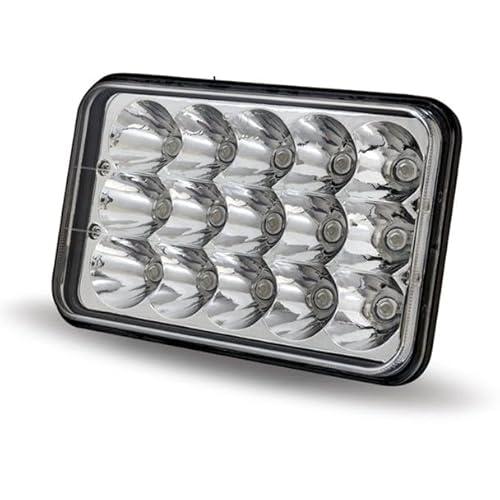 Generic 4" x 6" LED Rectangular High Intensity Headlight 1200 Lumens Set Of 4