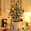 2 x Velvet Ball Ornaments Christmas Balls Brown 6 PCS 2.36-Inch Xmas Tree Ball Ornaments for Party Christmas Tree Decor Baby Shower First Xmas Decorations