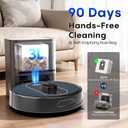 Robot Vacuum and Mop Combo, 6000Pa Robotic Vacuum with Mapping, Self-Emptying Station for 90 Days Hands-Free, LiDAR Navigation, Wi-Fi/App/Alexa Voice Control, for Carpets & Hard Floors