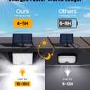 SUPERDANNY Solar Outdoor Flood Lights with 113 Bright LEDs, Motion Sensor Dusk to Dawn Outside Flood Lights with 16ft Cable IP65 Waterproof, Security Light for Garden Barn Porch 4 Pack