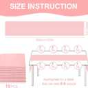 10 Pack 10ft Baby Pink Chiffon Table Runners Wedding Table Runner Sheer Romantic Tulle Table Runner for Christmas Wedding Bridal Tea Party Baby Shower Birthday Party Table Decorations(120 x 12 in)