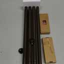 TONIAL 2 Pack Curtain Rods 32 to 58 Inch, Telescoping Splicing 3/4 Inch Single Rods for Windows Decorative Drapery Rod with Small Finial, Bronze