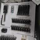 Elevon Queen Size Metal Bed Frame with Fabric Upholstered Headboard, Non-Slip Without Noise, Easy Assembly, Grey