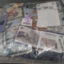 Washable Oriental Area Rug - 6ft Rugs for Living Room Soft Carpet for Bedroom Waterproof Floral Distressed Indoor Stain Resistant Non-Shedding Floor Carpets (Blue/Teal/Orange, 6ft-Round)