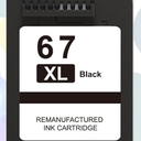 67XL HP Printer Ink for HP Ink 67 Replacement for HP 67 Ink Cartridges Black Combo Pack HP67 DeskJet 2755e 2855e 2700 2800e 2700e 4255e 4155e Envy 6055e 6000 6455e 6400 Printer Ink HP 67 XL
