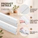 FoldTier 2 Pcs All-Season Door Sweep for Bottom of Door, 1-5/8 x 36 Inch