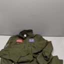 fun shack Kids Flight Suit Pilot Costume, Air Force Fighter Pilot WW2 Costume Kids, Boys Halloween Costumes (Large, Green)