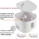 Quiet Automatic Pet Water Fountain, 1.8L Large Capacity Cat and Dog Flowing Water Dispenser, Low Noise Design, Ideal for Indoor Pets, Keeps Water Clean, for Cats Dogs