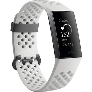 Fitbit Charge 3 Fitness Activity Tracker, Graphite/White