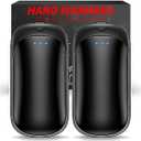 2 Pack Hand Warmers Rechargeable, Portable Electric Hand Warmers Reusable, USB 2 in 1 Handwarmers, Outdoor/ Indoor/ Warm Gifts for Men Women Kids