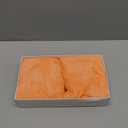 Face Towels 6 Pack, Extra Large 13x13 inch Orange Wash Cloths for Face and Body, Super Soft and Absorbent Bath Washcloths on Sensitive Skin, Easy to Clean Quick Dry Facial Cleaning Cloths with Loop, Orange 