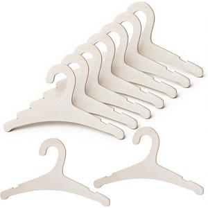 10Pcs Wooden Baby Hangers, Anti-Slip Natural Wood Baby Hangers, Cute Wooden Hanger for Newborn to Toddler Closet Shirts Pants Coats Suits Jackets Clothing Storage Organize Space Saving