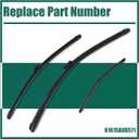YUXIVCNE 61615A0B571 Front & Rear Windshield Wipers Blades Compatible with BMW iX I20 2021 2022 2023 2024 2025, 22" and 28" Wiper Blades 3 Pack