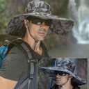 Peicees Super Wide Brim Sun Hat Men Women Fishing Bucket Hat Safari Cowboy Hat