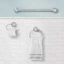 Moen Preston Collection Polished Chrome Bathroom Hand-Towel Ring, Wall Mounted Towel Holder, DN8486CH